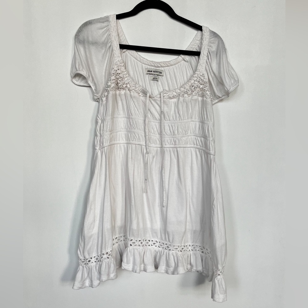 Urban Outfitters White Lace Trim Dress